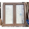 Fenêtre PVC plaxé aspect bois 2 ouvrants – L 1285 x H 1300