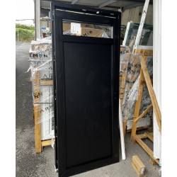 Porte de service 1 vantail à oculus - Larg 958 x Haut 2096