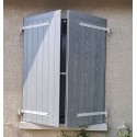 2 vt. larg. 600 à 700 mm. Haut. 551 à 1250 Volet composites ISOCOULEURS