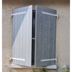 2 vt. larg. 1301 à 1600 mm. Haut. 500 à 550 Volet composites ISOCOULEURS